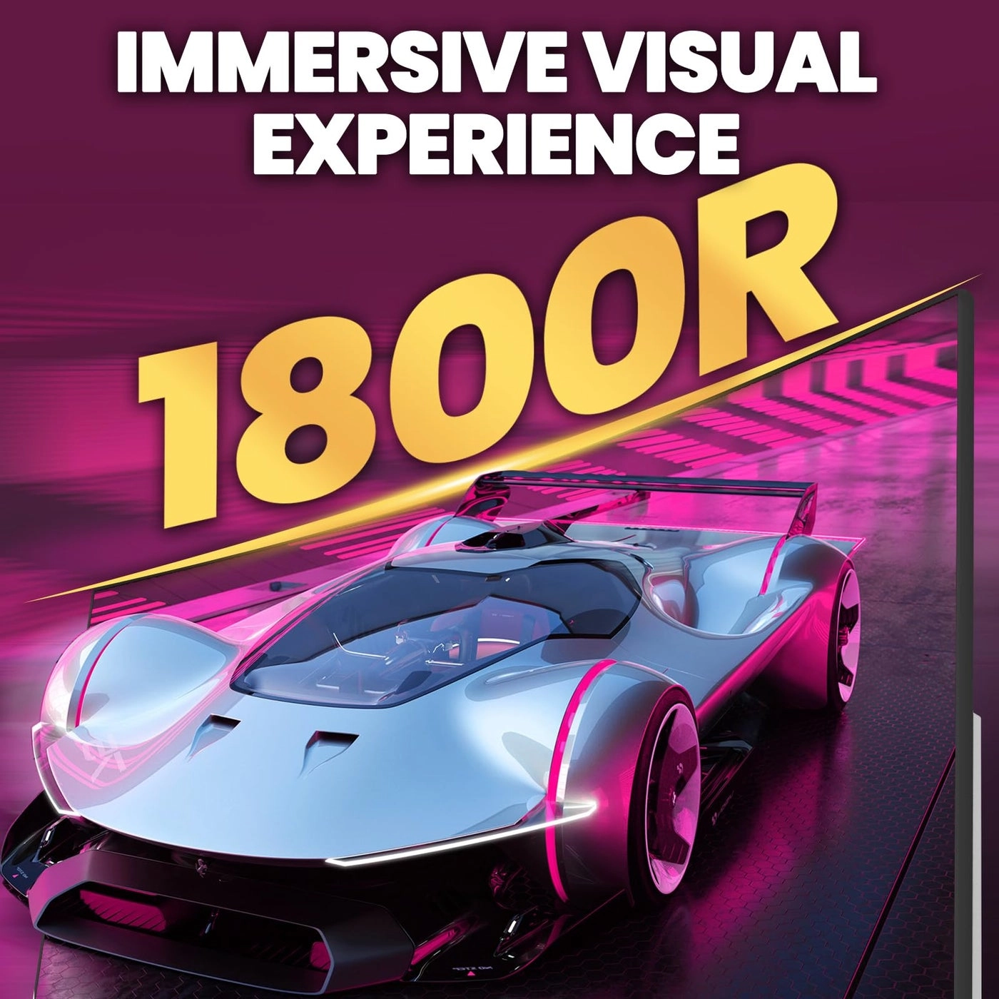 Curved Gaming Monitor - 27" 1920x1080P