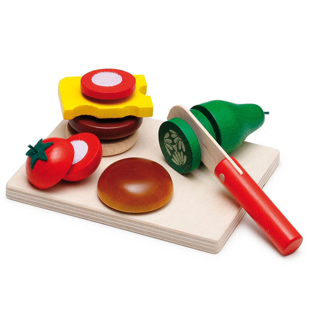 Cheeseburger Cutting Set - 6 pcs (TBOX-28203)
