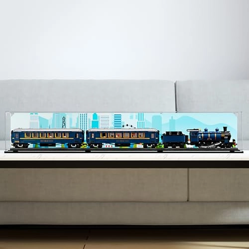 Acrylic Display Case for Lego 21344 - 120 x 15 x 20 cm Dustproof Waterproof