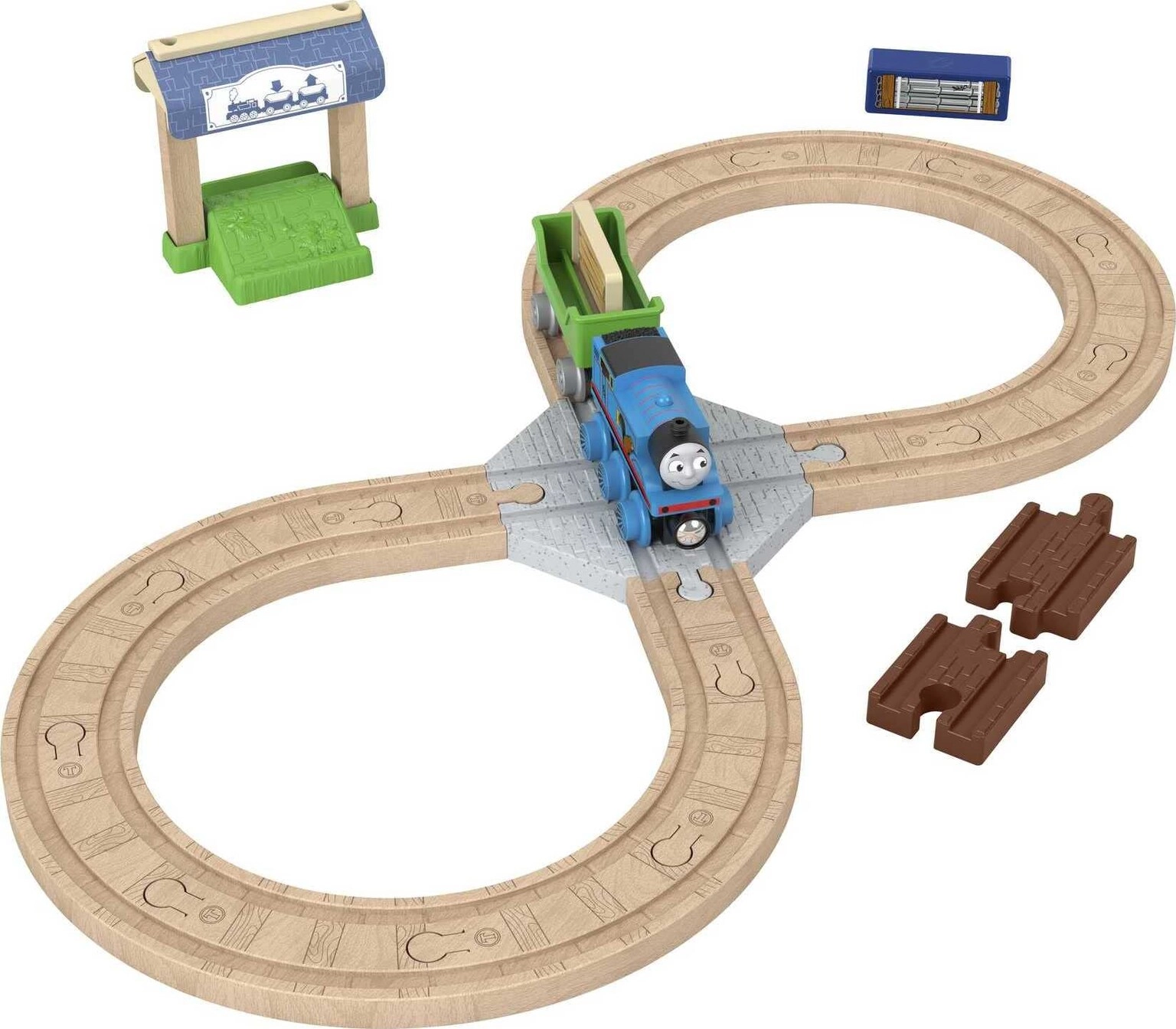 Thomas & Friends Wooden Railway Toy Train Set - 24pcs Pack