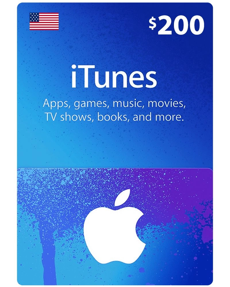 Apple iTunes Gift Card - US $200