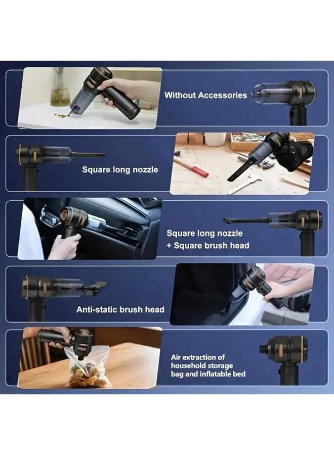 Handheld Vacuum Cleaner And Hair Dryer - 2x2000mAh