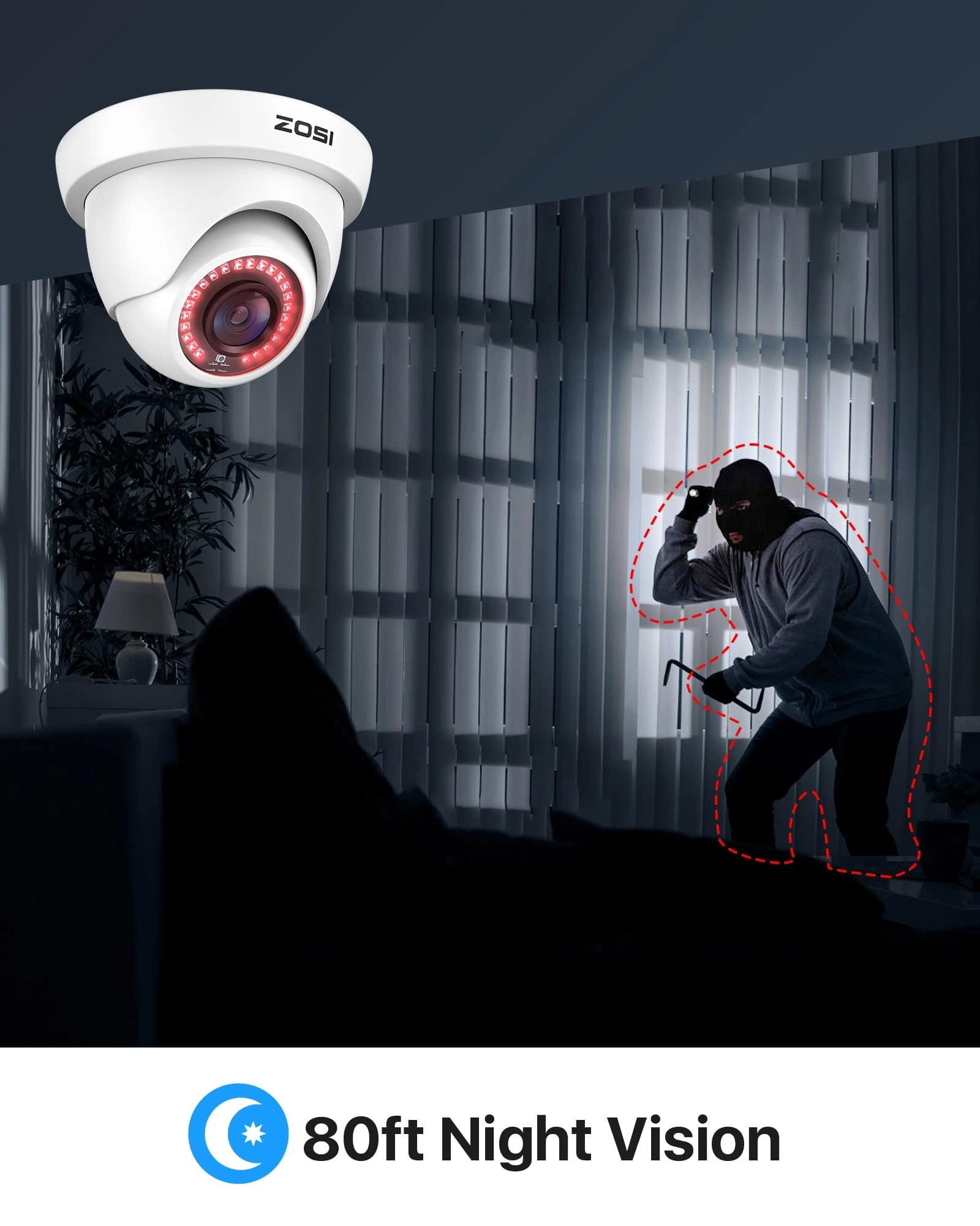 Security Bullet Camera - 1080P 4 Pack