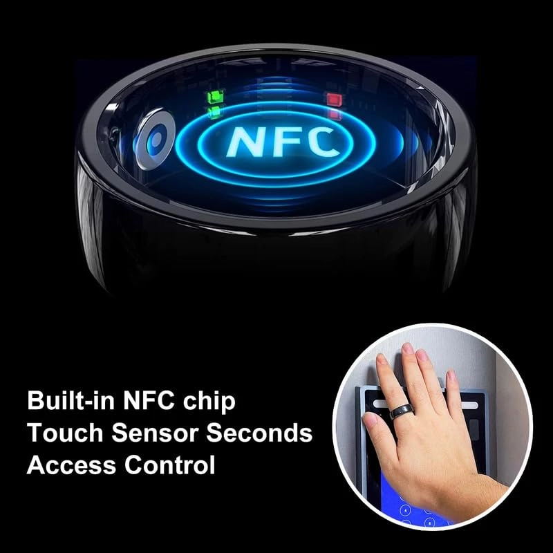 R05 Smart Ring - Charging Case NFC Heart Rate Monitor
