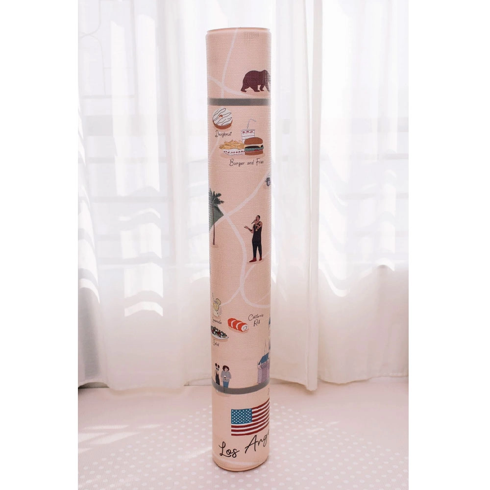 Los Angeles City Tour Reversible Play Mat - Suitable for 0 month and above