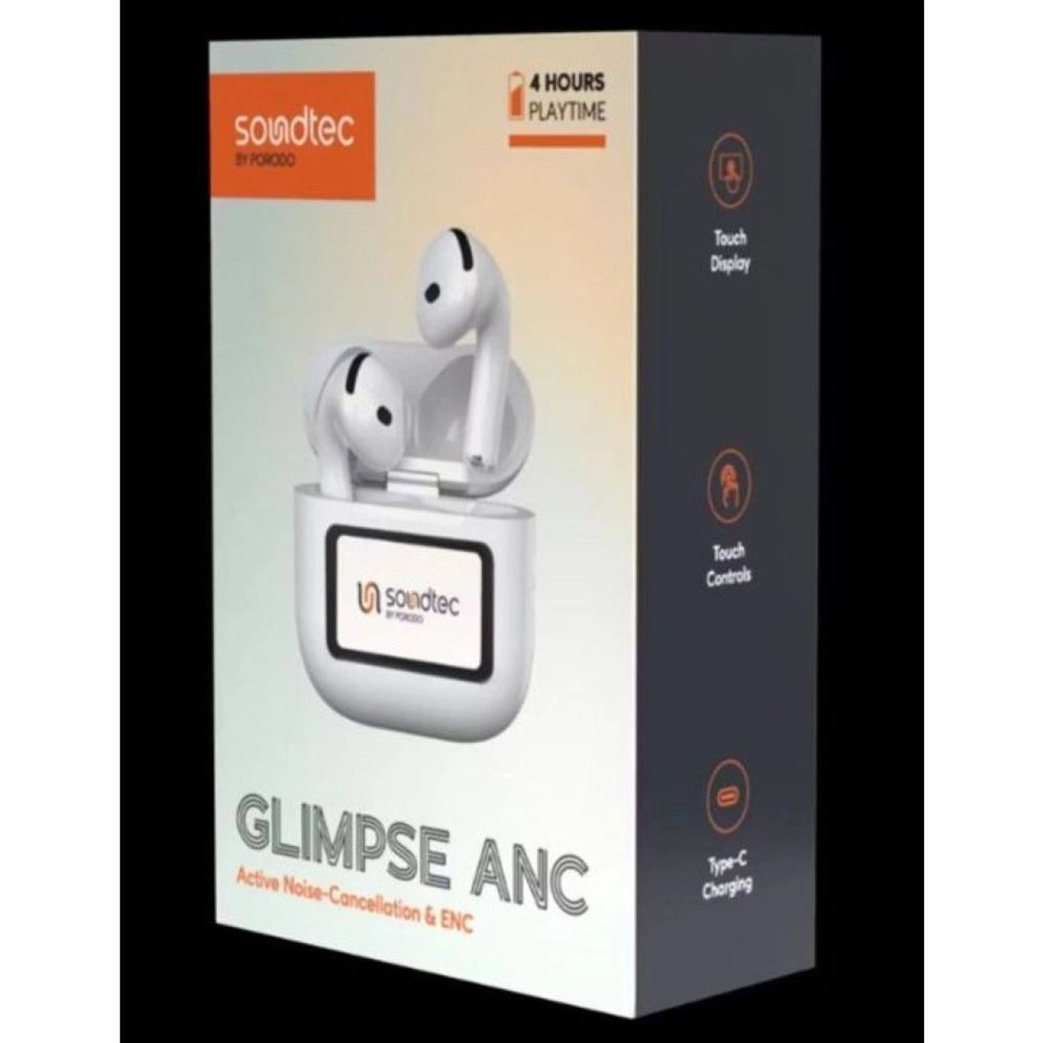 Soundtec TWS ANC+ENC Earphone With Touch Screen