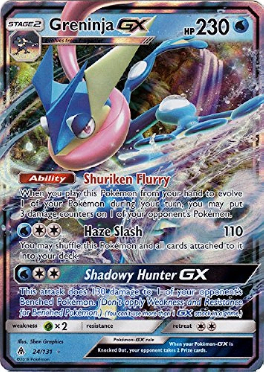 Pokémon Company Greninja GX 24/131 - English