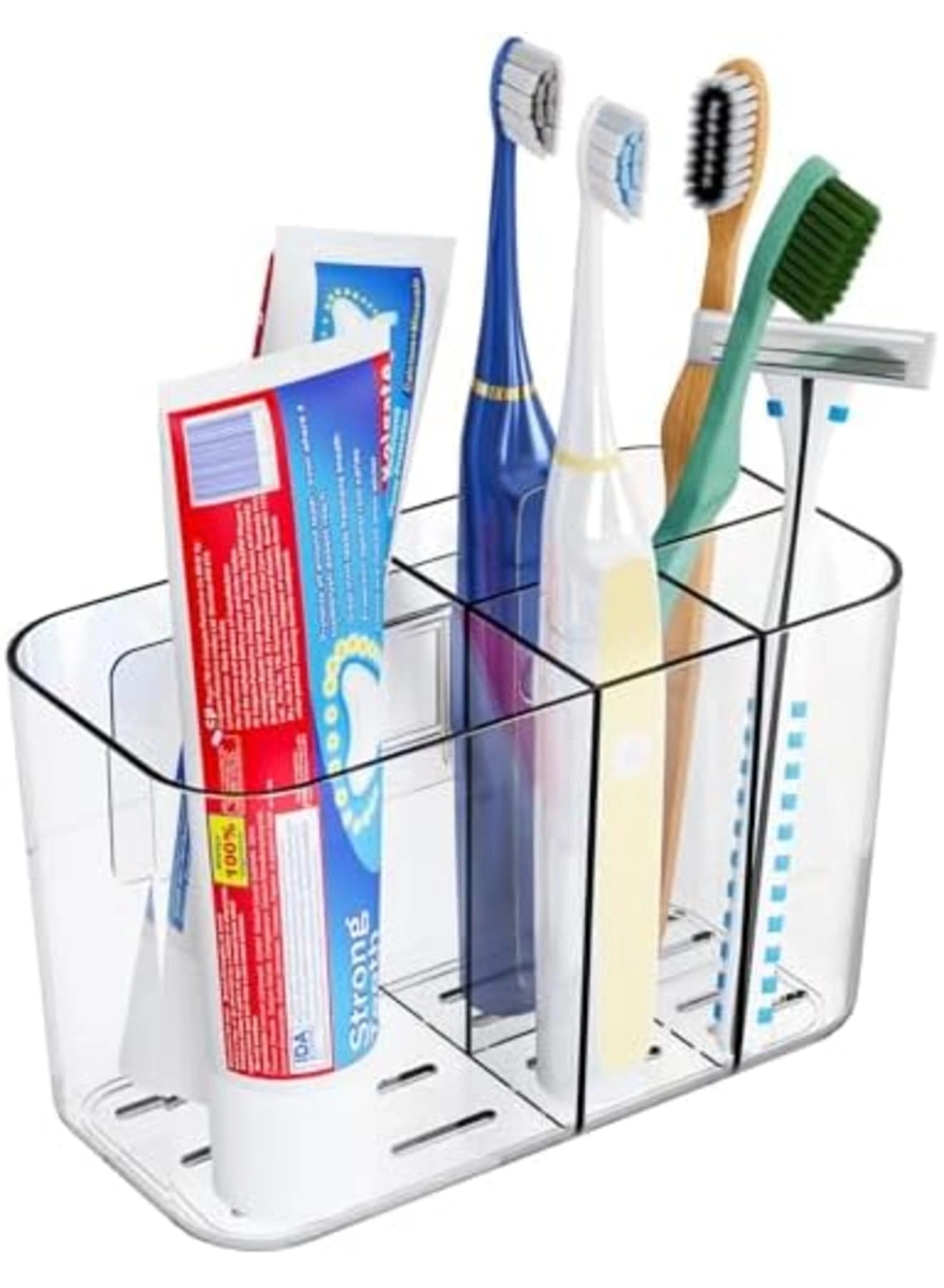 Toothbrush Holder - 4 Wall Mounted