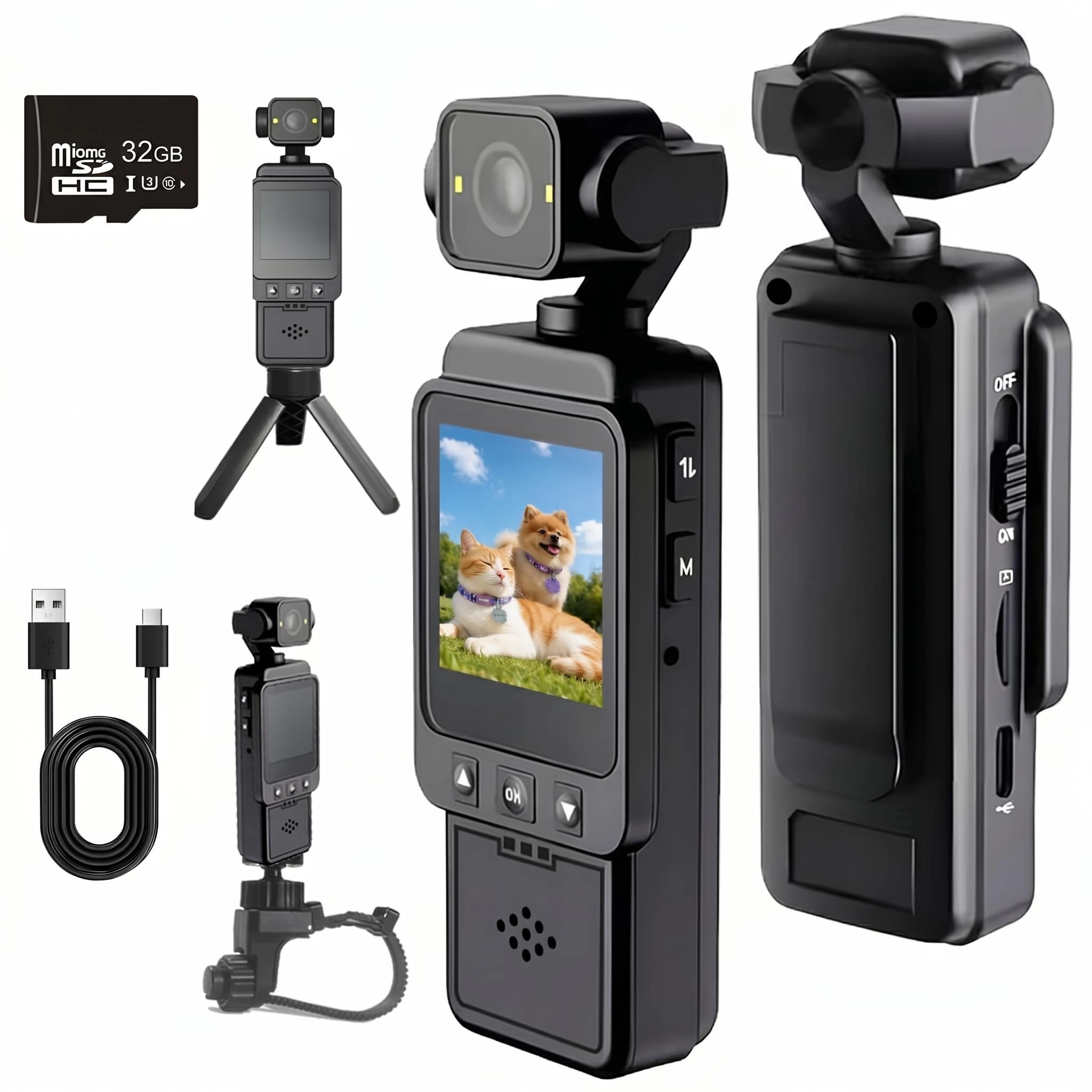 Funito Pocket Action POV Camcorder - 32GB 1080P