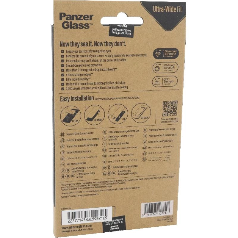 Privacy Anti-Bacterial Tempered Glass Screen Protector for iPhone 13/iPhone 13 Pro