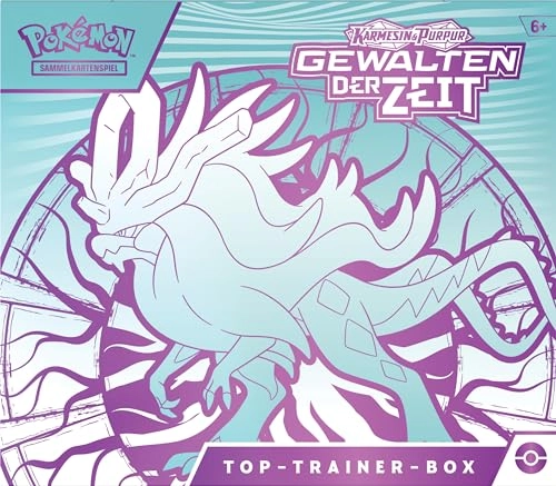 Top Trainer Box Crimson & Purple - Forces of Time: Windwave - 1 Holographic Full Screen Promo Card 9 Booster Packs