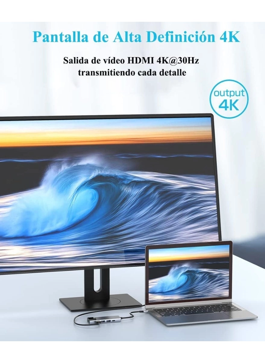 USB-C Hub Adapter - 5-in-1 4K HDMI 100W PD