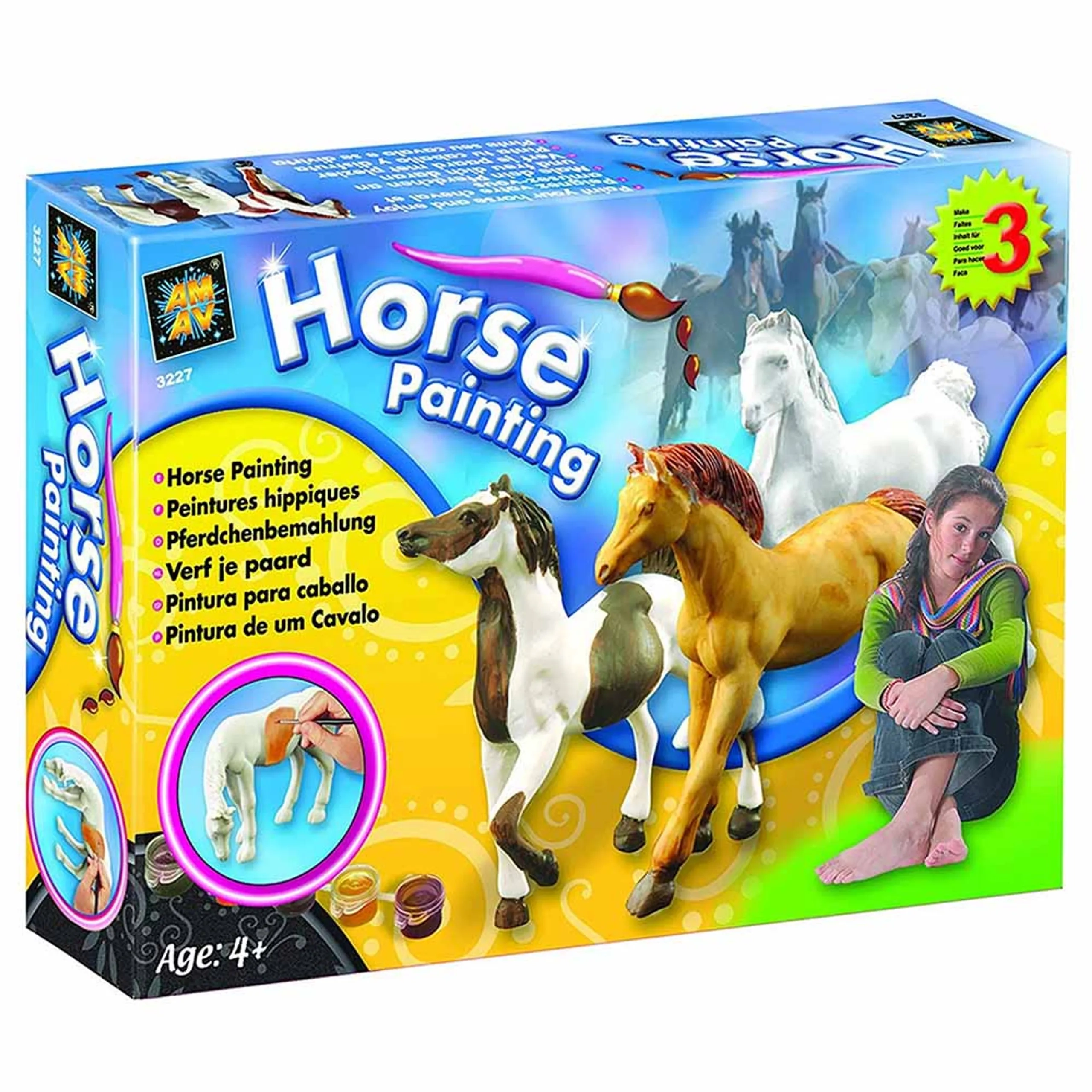 Amav Toys 3D Painting Horses - 4 years+