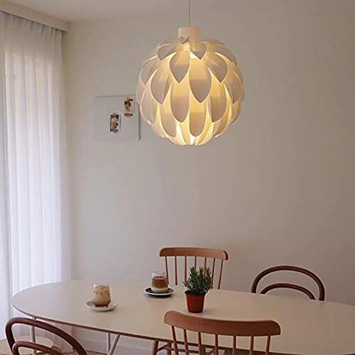 Scandinavian Petal Chandelier - White 50cm