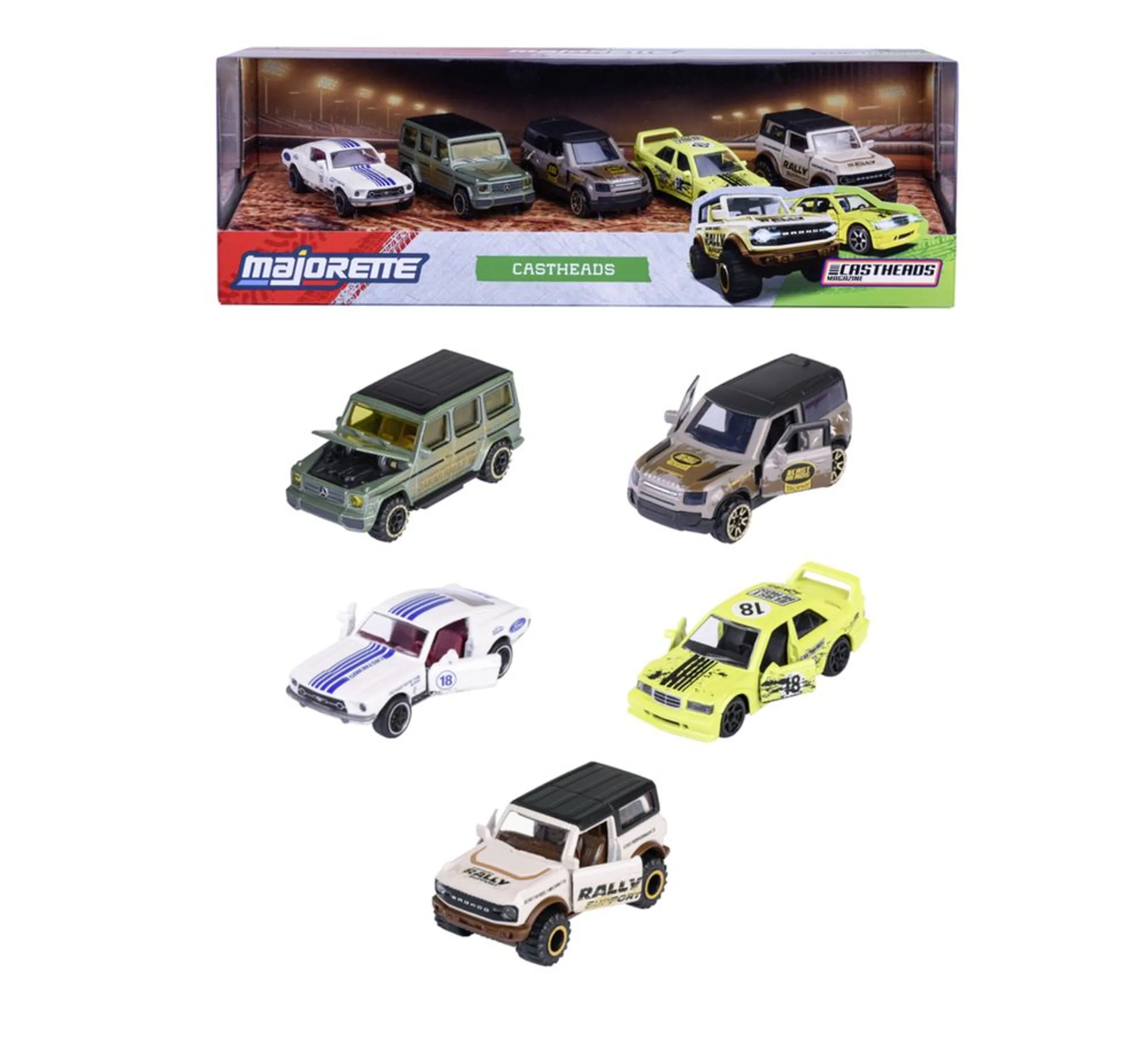 Majorette Castheads Truck Racer Series - 5pcs