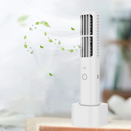 Small air conditioner Fan - Rechargeable Mini Handheld White