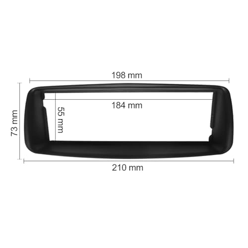 Radio Trim Dash Frame - 1 Din 184X55 mm