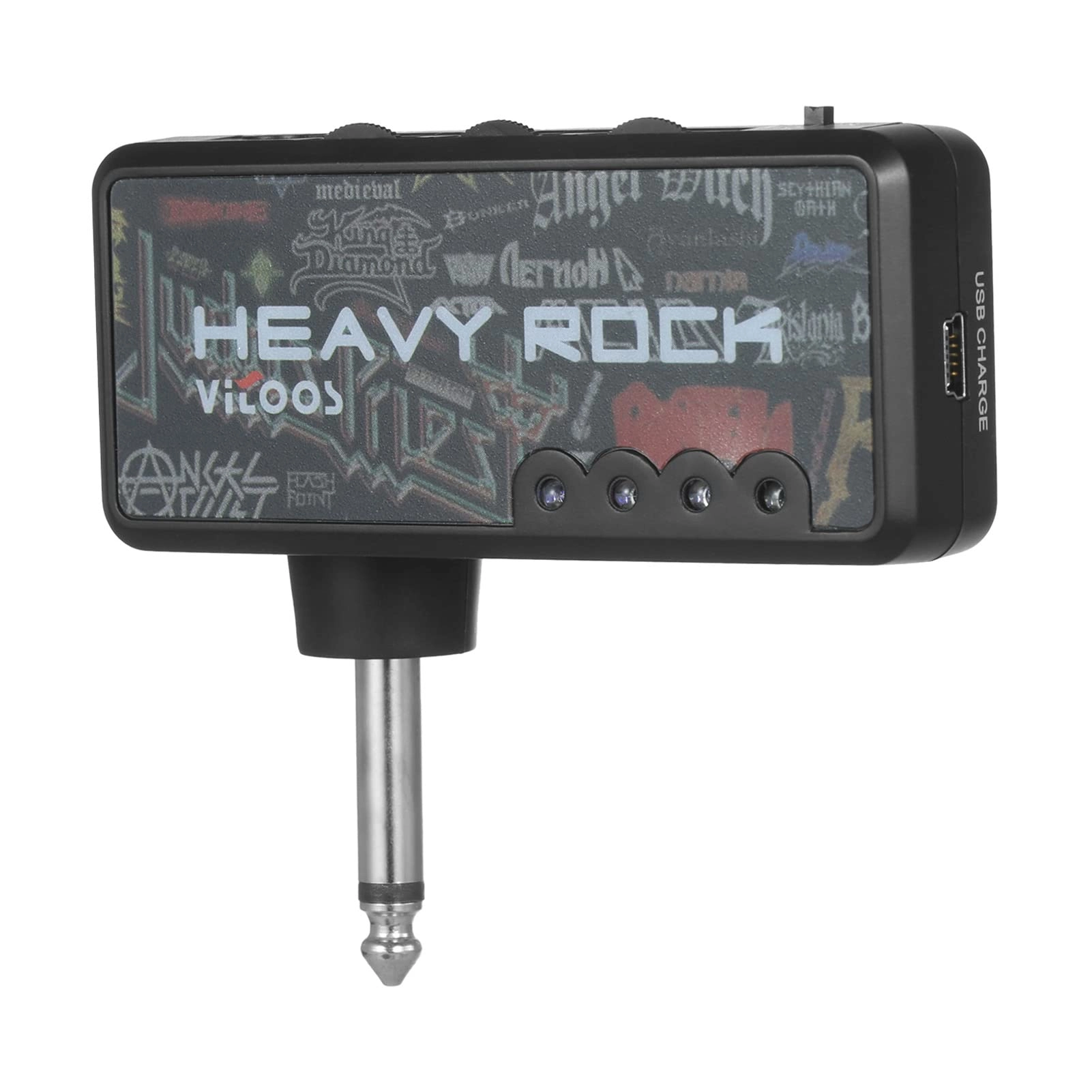Bass Amplifier - Mini Portable Headphone 3 Built-In Speaker Simulations