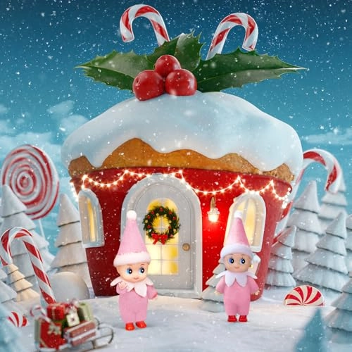 Christmas Elf Doll - Mini Pink