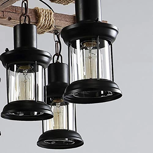 Industrial Retro Chandelier - 60cm Adjustable