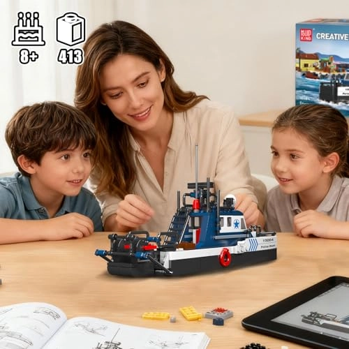 10084 Sea Rescue Boat Kit - Police