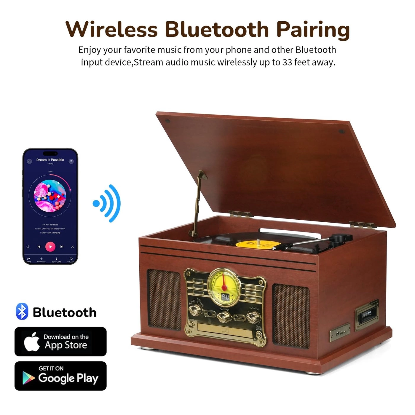 Bluetooth Record Player