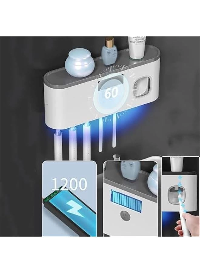 Toothbrush Holder - Wall Mounted 5 toothbrush slots