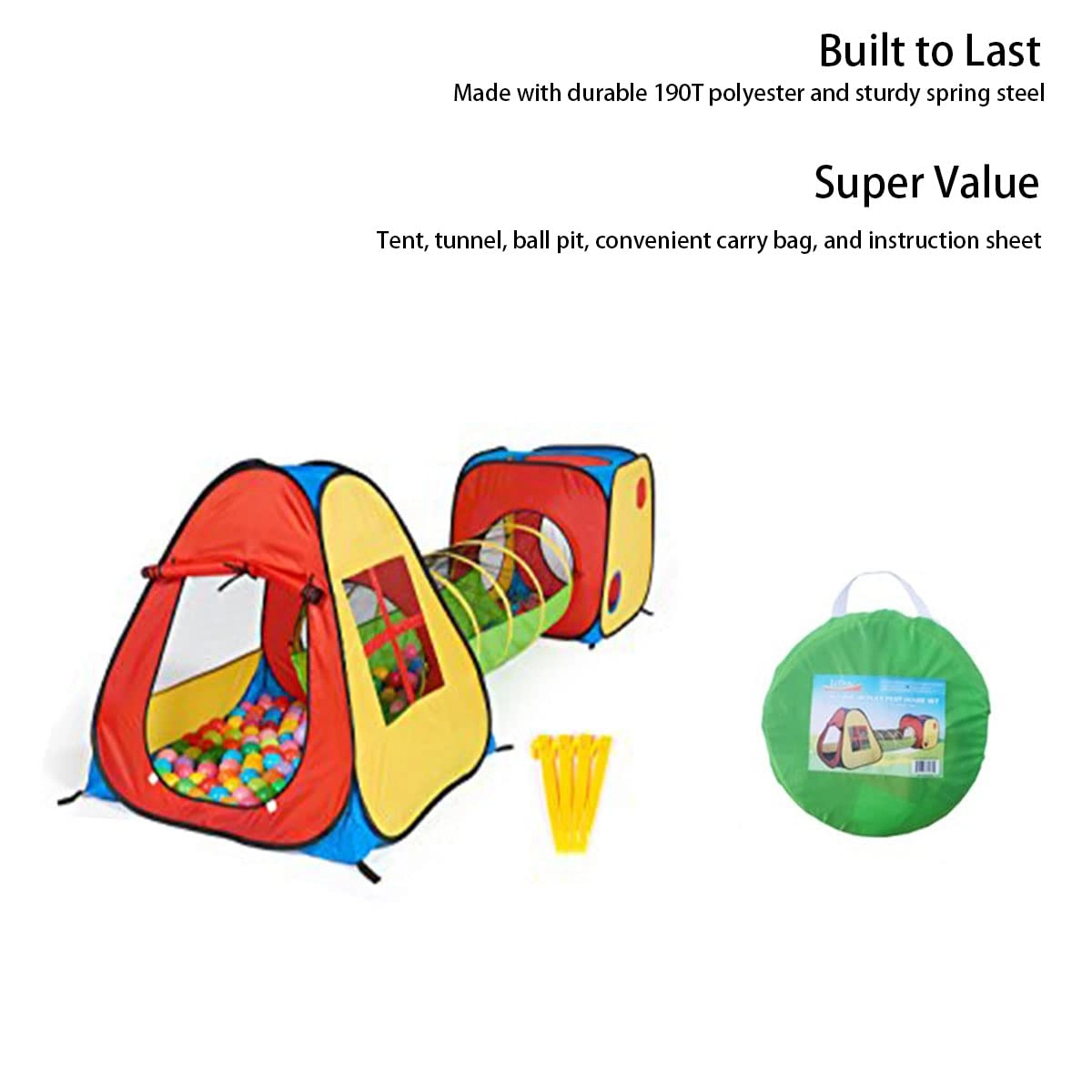 3 in 1 Pop Up Play Tent
