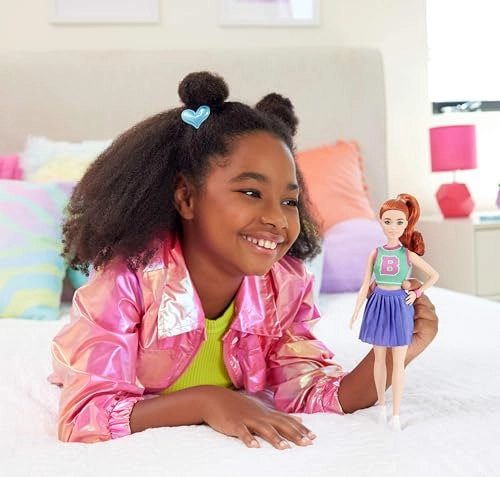 Barbie Fashionistas - Fiery red hair Sport Skirt Ages 3+