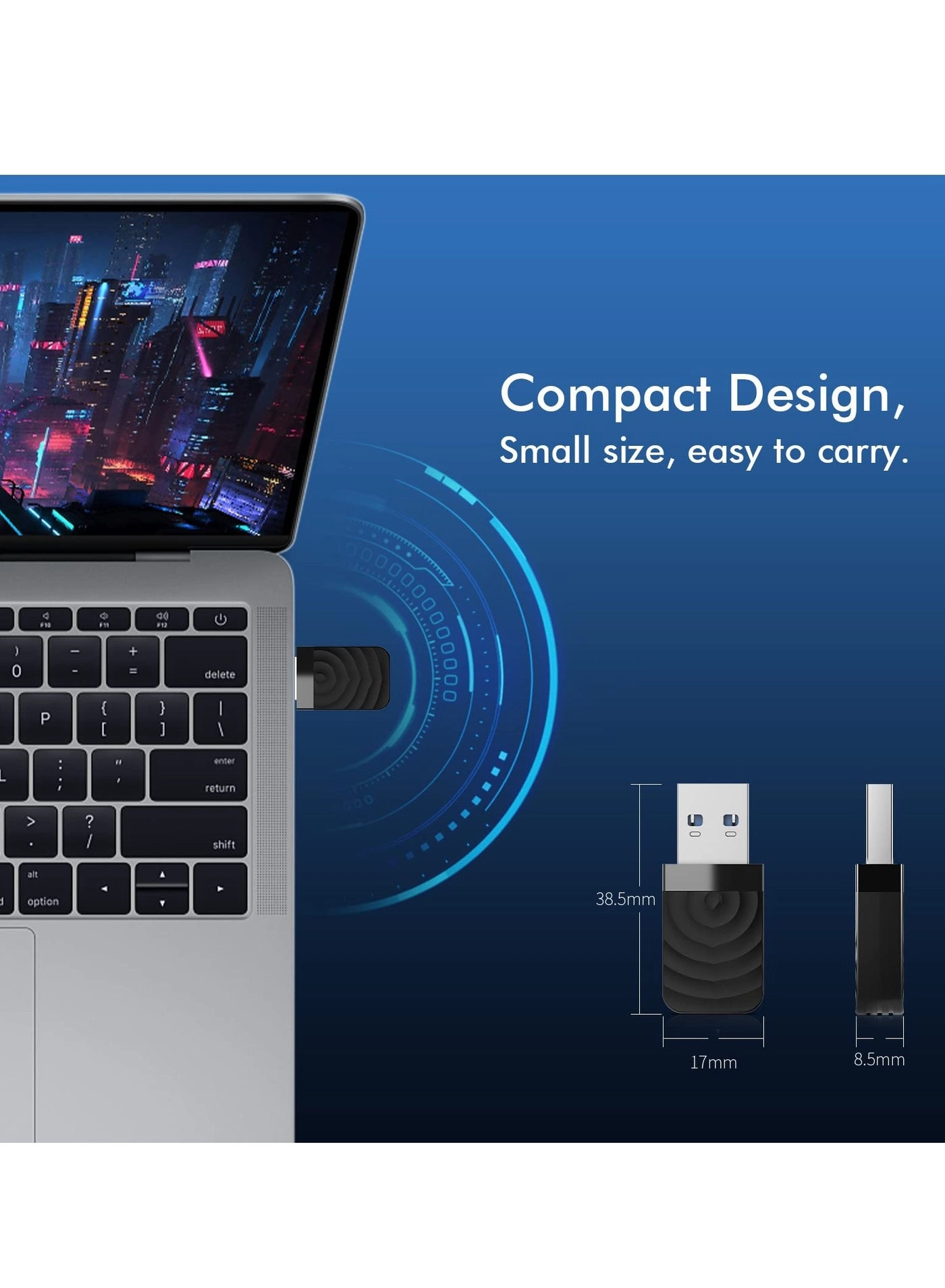 USB WiFi Adapter - 2.4GHz/5GHz
