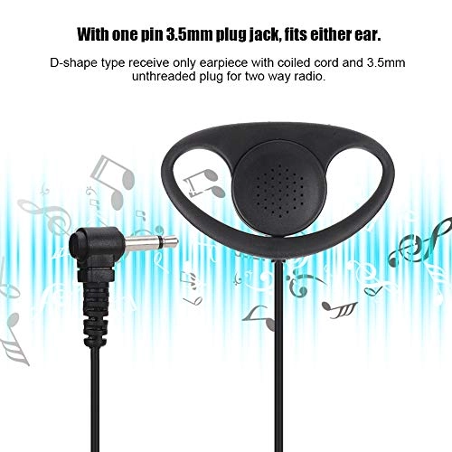 D-Shape Earpiece Wired Headset