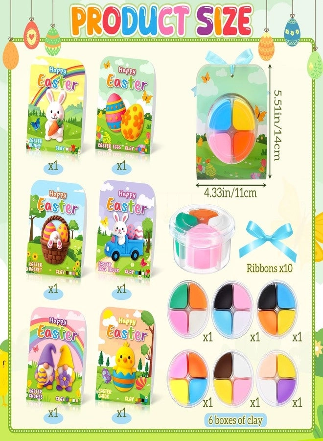 Easter DIY Craft Kit - 6 Sets Air Dry Clay