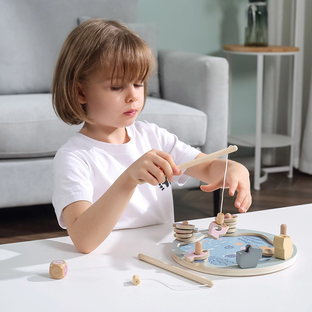 Magnetic Pond Fishing Game - 12 fish 2 fishing rods