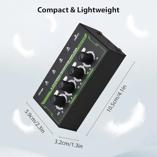 Headphone Amplifier - 4-channel stereo 6.35mm
