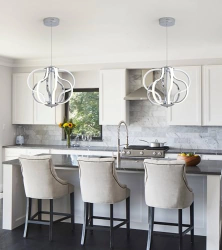 LED Chandelier - 8 Lights Dimmable Remote Control