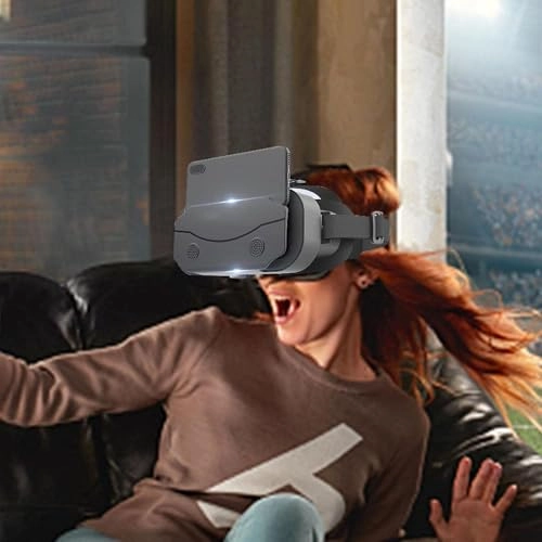 3D Virtual Reality Glasses - Cooling Vents Anti-Glare Lenses 4.7-7.2 Inch