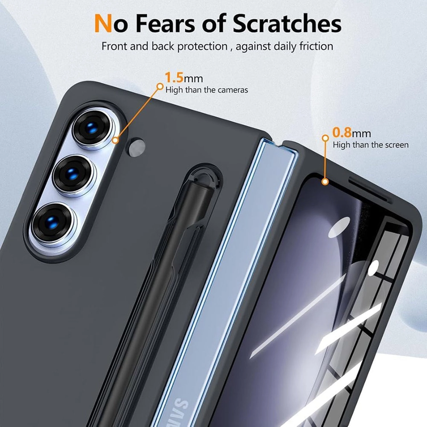 Case Black for Samsung Galaxy Z Fold 6