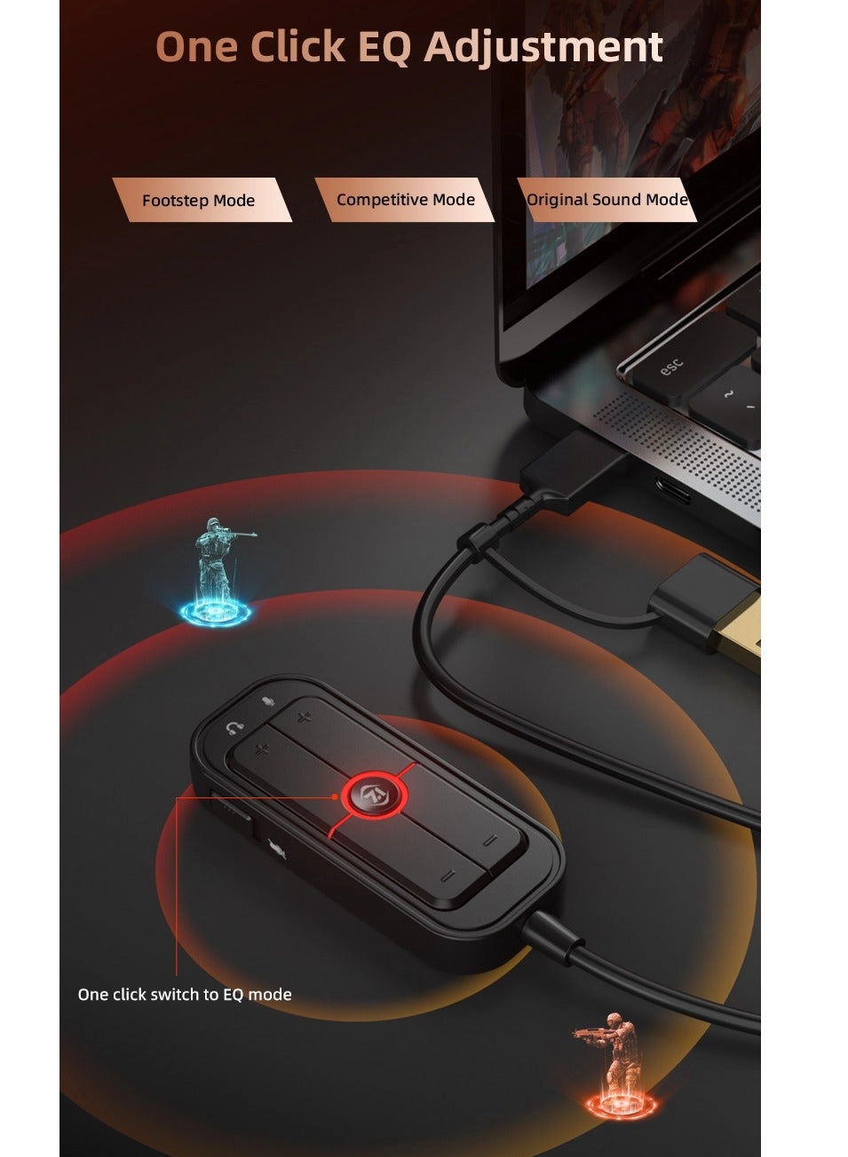 GS10 - Type-C to USB 3.5 AUX