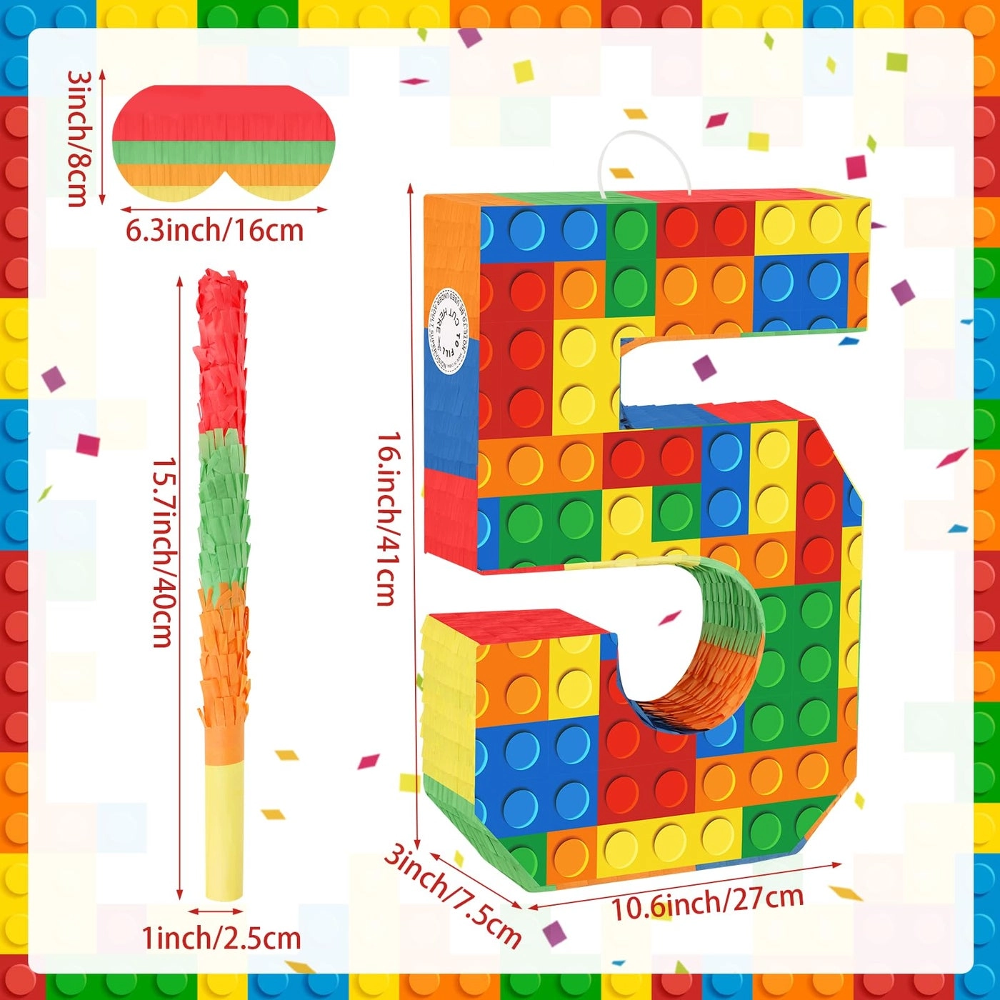 Number 5 Pinata - birthday