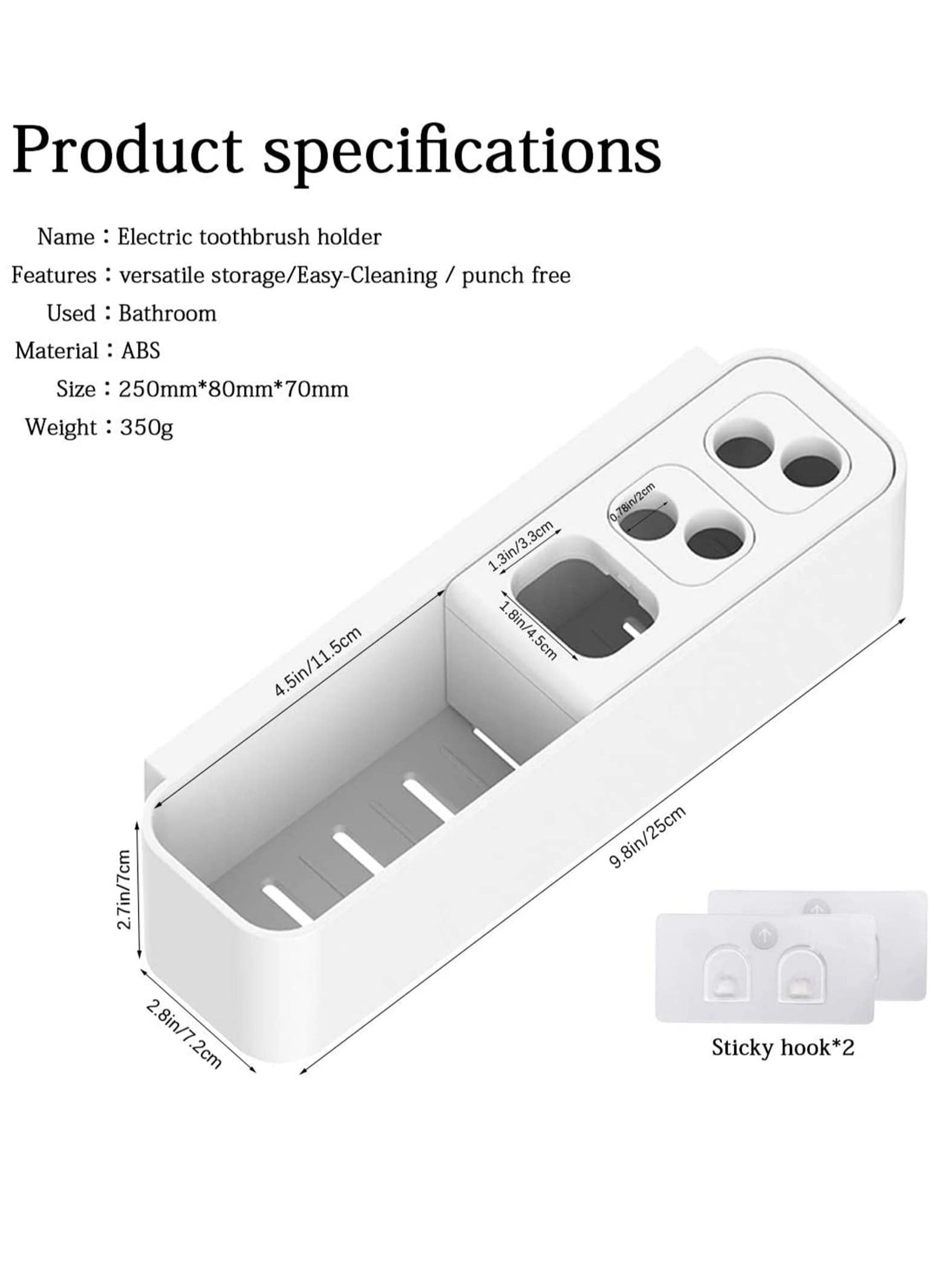 Electric Toothbrush Holder - Wall Mounted