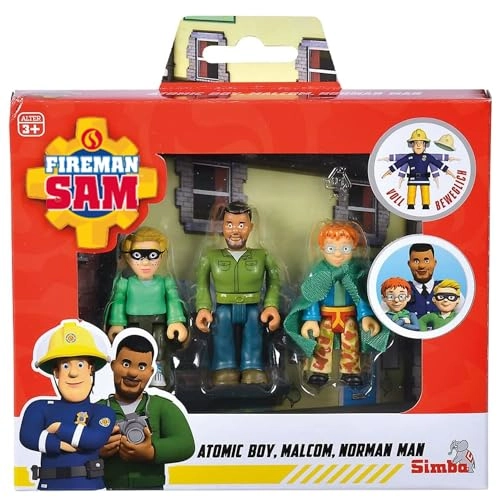 Fireman Sam - Atomic Boy + Malcom + Norman Man (109251091002) 3 pcs