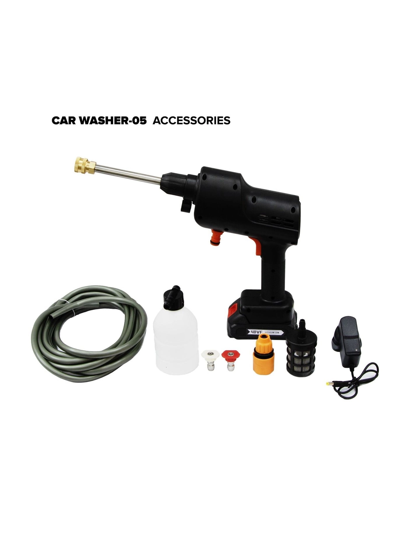 Cordless Electric Pressure Washer Pump - 12V 200W 30Bar