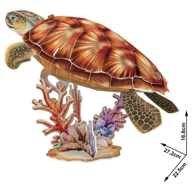 Sea Turtle 3D Puzzle (ALGT-DS1080H) - 31 pcs