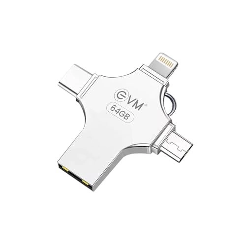 EVM EnStore 4-in-1 OTG - USB 3.0 USB-A Type-C Lightning Micro USB 64GB