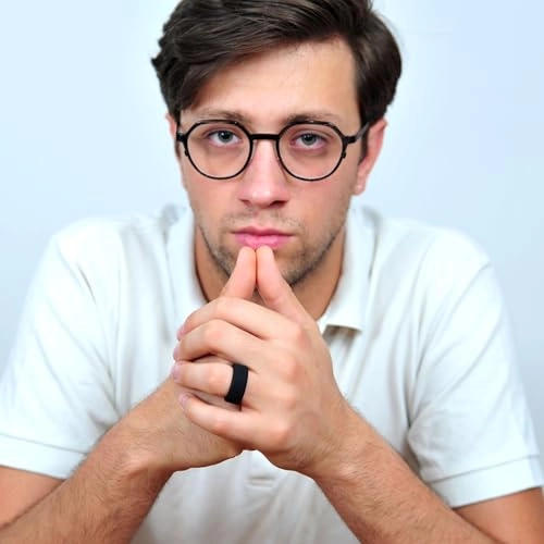 Smart Ring Protector - M for 6/7/8/9 Silicone Black