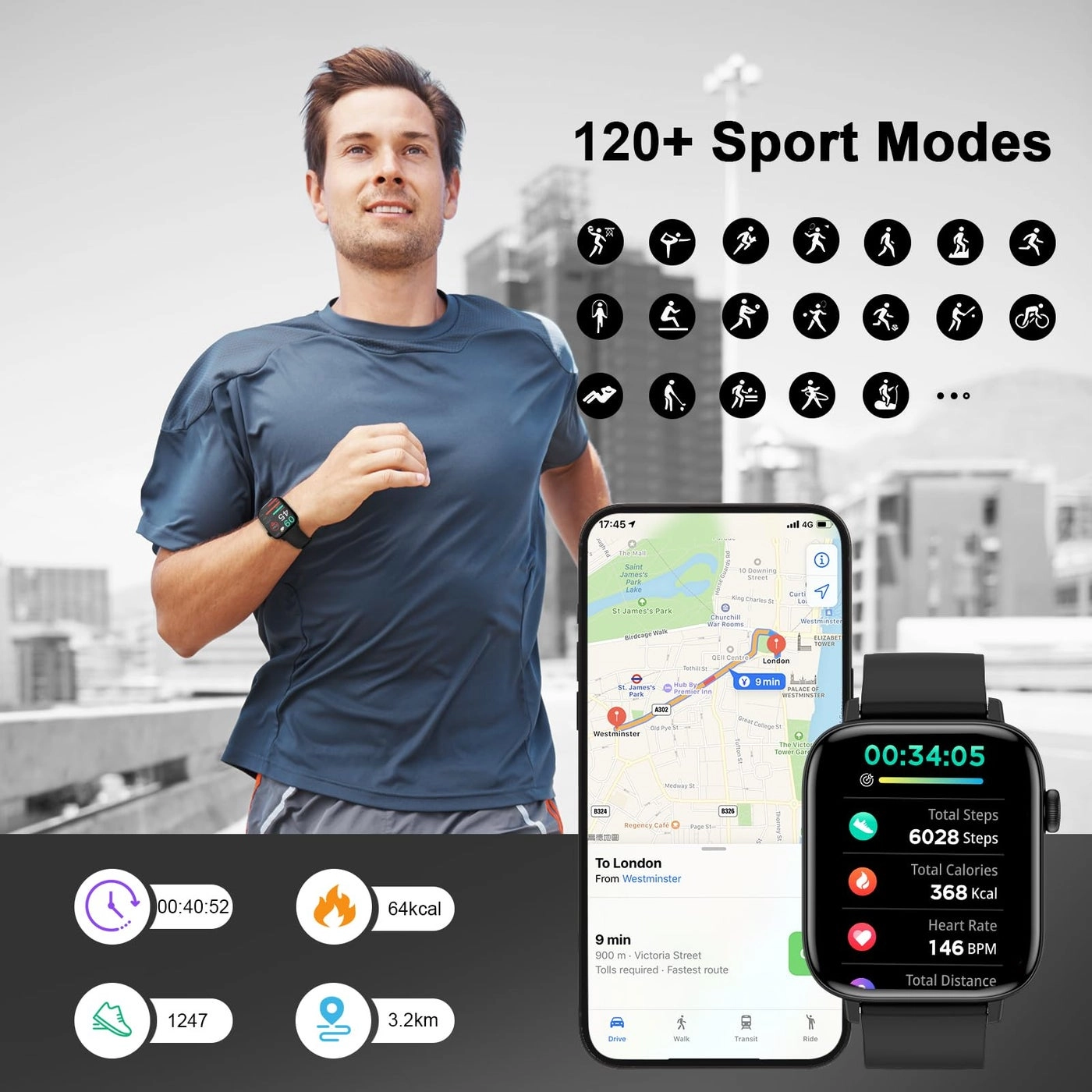 Smart Watch - 1.9 inches