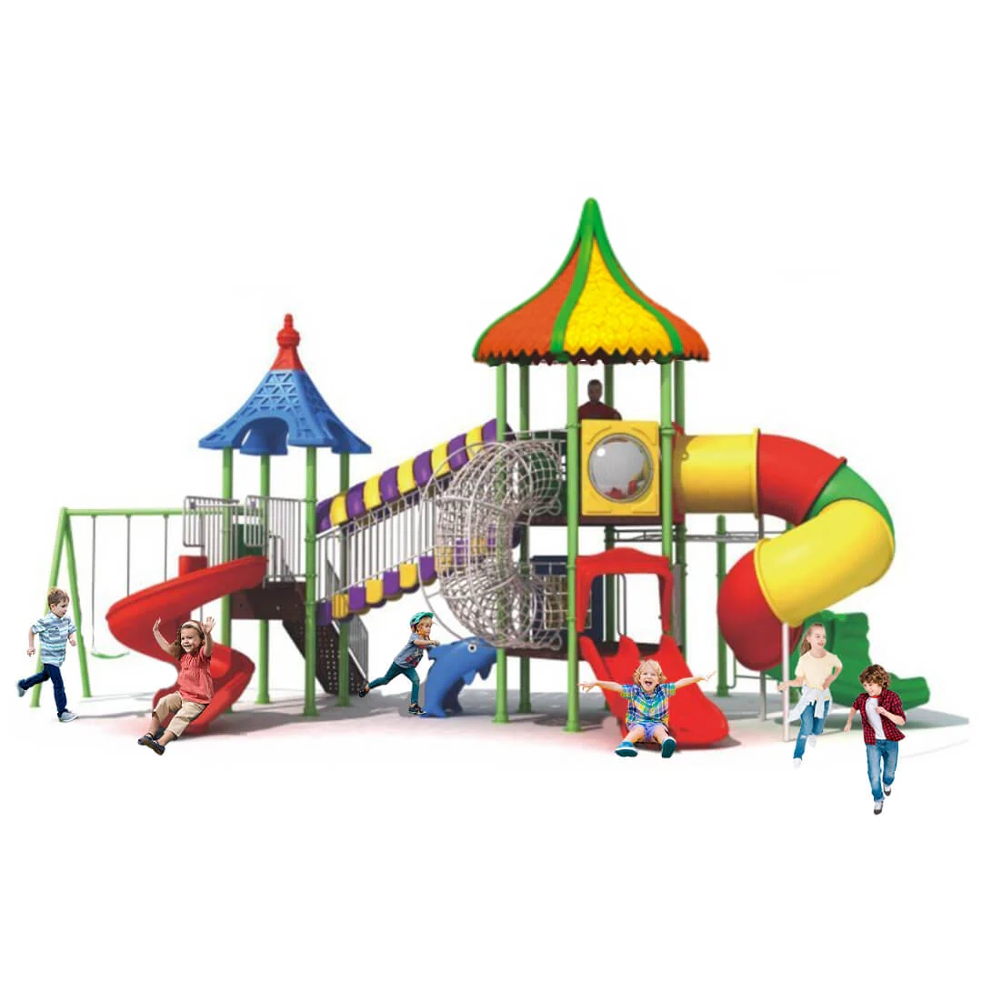 Kids Playground Climbers Swings N Slide - 3+ Multi Colour