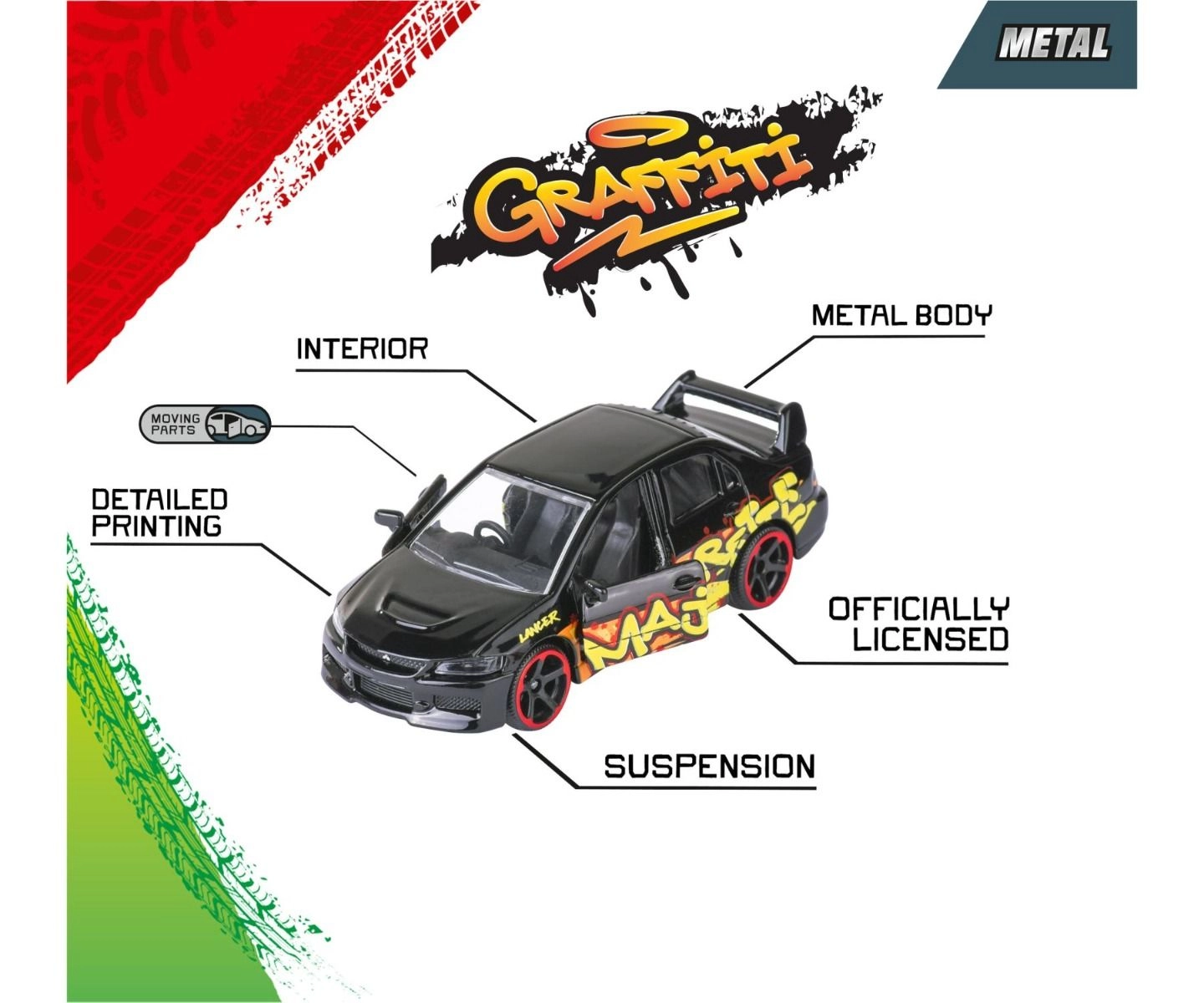 Graffiti 9+4 Gift Pack Model Cars - 13 pcs