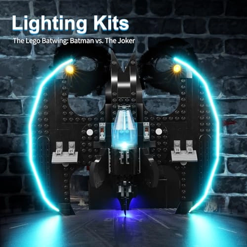 LED Light Kit for Lego 76265 Batwing - Lighting Only Battery Powered