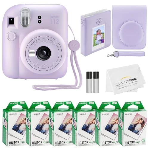 Instax Mini 12 + Instax Mini Instant Camera Film - 60 Sheets